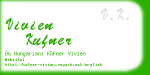 vivien kufner business card