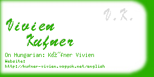vivien kufner business card